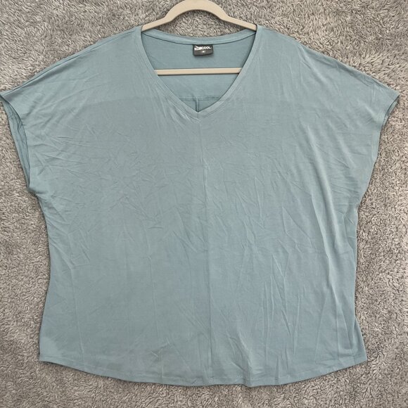 Womens 32 Degrees Cool Soft Luxe Short Sleeve V-Neck Top XXL‎ - Picture 1 of 10